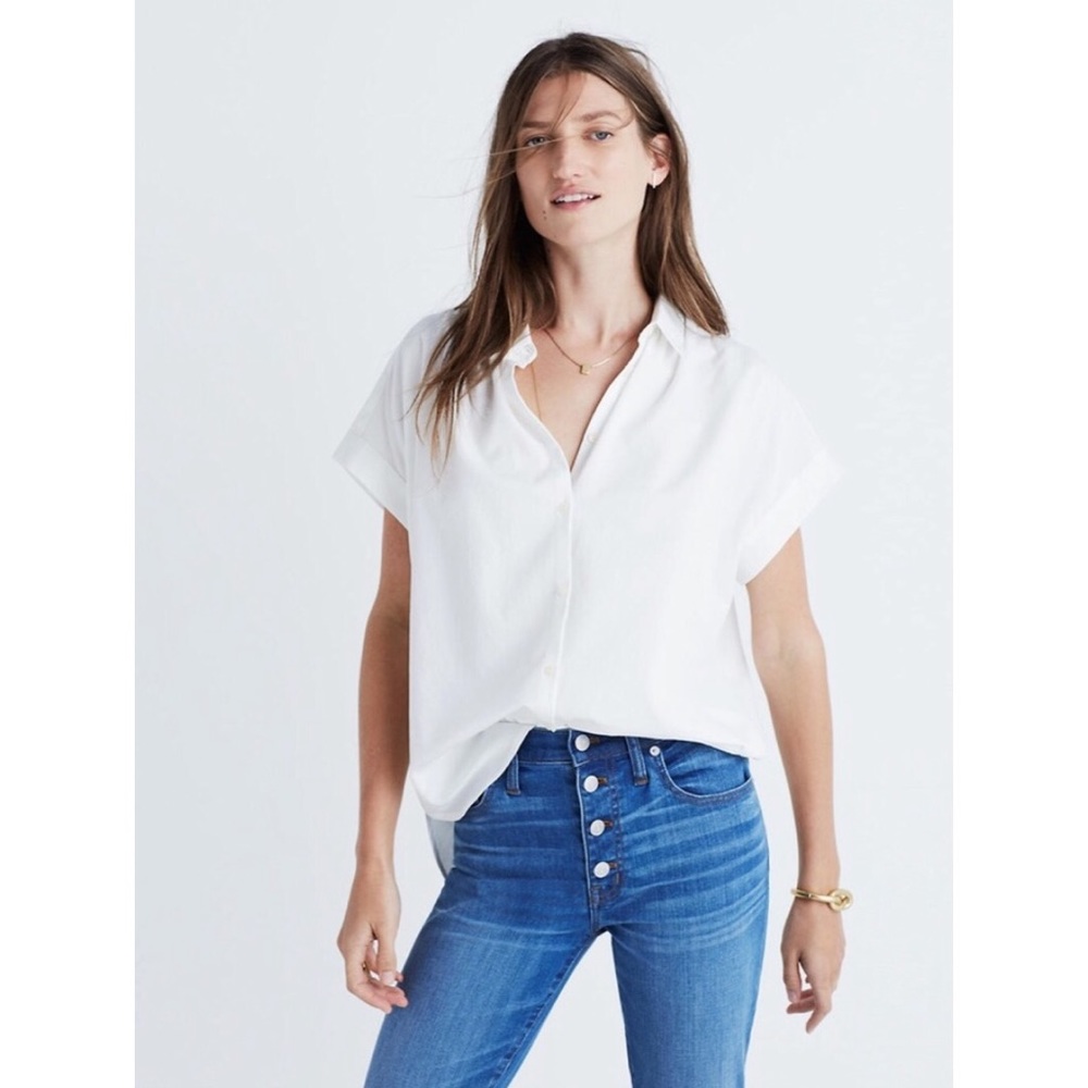 MADEWELL Central Shirt in Pure White